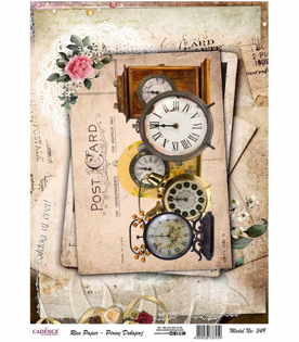 كاغذ دكوپاژ برنجي كادنس اين كاغذ از مواد ظريف ونازك ولي با استحكام بالا ساخته شده است. دكوپاژ برنجي كادنس از دستمال سفره ضخيم تر است اما به راحتي بر روي سطح كار مي خوابد و داراي طرح ها ورنگبندي هاي جذاب،جديدوبسيار شيكي نسبت به دستمال است.   قابل استفاده براي هر نوع تكنيكي (مدرن و كلاسيك)  تاكنون بيش از٦٠٠ طرح زيبا توليد شده است سايز اين محصول a3 ميباشد.