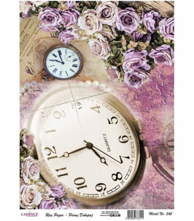 كاغذ دكوپاژ برنجي كادنس اين كاغذ از مواد ظريف ونازك ولي با استحكام بالا ساخته شده است. دكوپاژ برنجي كادنس از دستمال سفره ضخيم تر است اما به راحتي بر روي سطح كار مي خوابد و داراي طرح ها ورنگبندي هاي جذاب،جديدوبسيار شيكي نسبت به دستمال است.   قابل استفاده براي هر نوع تكنيكي (مدرن و كلاسيك)  تاكنون بيش از٦٠٠ طرح زيبا توليد شده است سايز اين محصول a3 ميباشد.