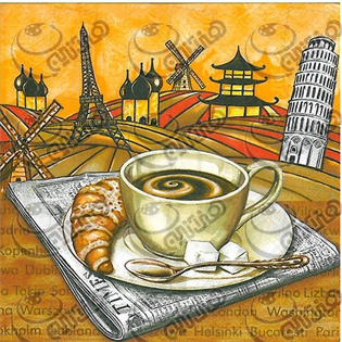 خرید دستمال طرح دار آلمانی مناسب برای دکوپاژ _ هنری آنلاین _ دیجی کالا