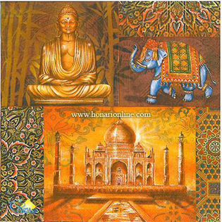 خرید دستمال طرح دار آلمانی مناسب برای دکوپاژ _ هنری آنلاین _ دیجی کالا