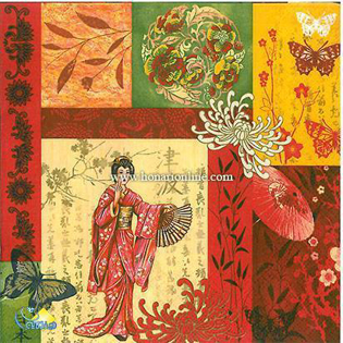 خرید دستمال طرح دار آلمانی مناسب برای دکوپاژ _ هنری آنلاین _ دیجی کالا