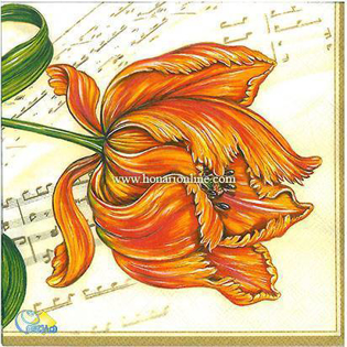 خرید دستمال طرح دار آلمانی مناسب برای دکوپاژ _ هنری آنلاین _ دیجی کالا