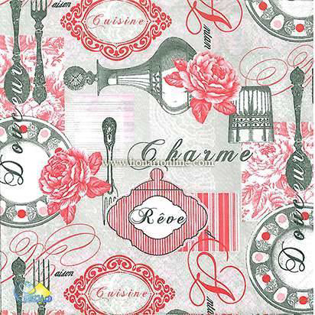 خرید دستمال طرح دار آلمانی مناسب برای دکوپاژ _ هنری آنلاین _ دیجی کالا