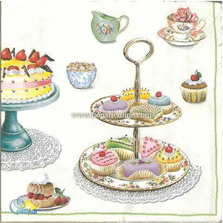 خرید دستمال طرح دار آلمانی مناسب برای دکوپاژ _ هنری آنلاین _ دیجی کالا