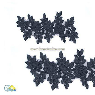 خرید دانتل گلدوزی شده، اپلیکه لباس مجلسی، دانتل گل رز، دانتل برای لباس مجلسی، فروش دانتل خاص، هنری آنلاین