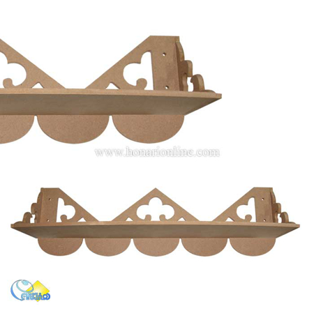 خرید ظروف چوبی یا بیس چوبی خام، خرید شلف دیواری، شلف چوبی، هنری آنلاین