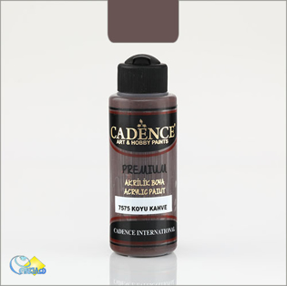 خرید رنگ اکریلیک کادنس، خرید رنگ اکریلیک، رنگ اکریلیک قهوه ای تیره، هنری آنلاین
