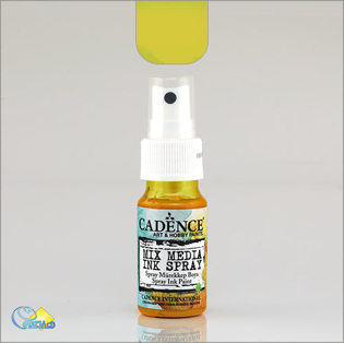 خرید رنگ اکریلیک، خرید اسپری رنگ میکس مدیا، اسپری رنگ زرد، هنری آنلاین