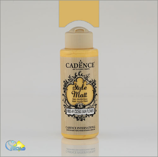 خرید رنگ اکریلیک کادنس، خرید رنگ اکریلیک استایل مات، رنگ اکریلیک زرد، هنری آنلاین