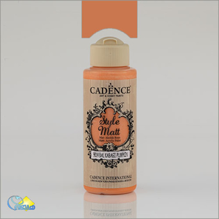 خرید رنگ اکریلیک کادنس، خرید رنگ اکریلیک استایل مات، رنگ اکریلیک نارنجی، هنری آنلاین