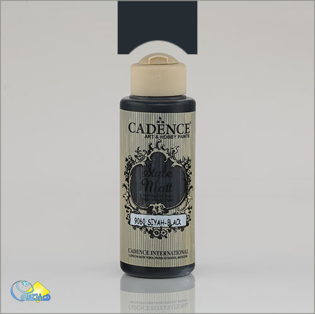 خرید رنگ اکریلیک کادنس، خرید رنگ اکریلیک استایل مات، رنگ اکریلیک مشکی، هنری آنلاین