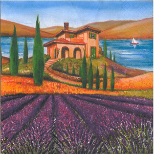 خرید دستمال طرح دار آلمانی مناسب برای دکوپاژ _ هنری آنلاین _ دیجی کالا