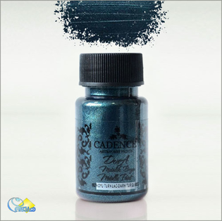 خرید رنگ دورا متالیک، رنگ فوق براق، خرید رنگ اکریلیک فیروزه ای، هنری آنلاین