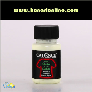 خرید رنگ اکریلیک، خرید رنگ شب تاب پارچه، رنگ شب تاب لیمویی، هنری آنلاین