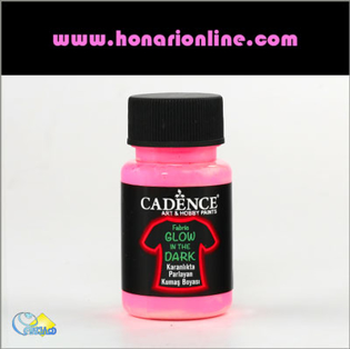 خرید رنگ اکریلیک، خرید رنگ شب تاب پارچه، رنگ شب تاب صورتی، هنری آنلاین