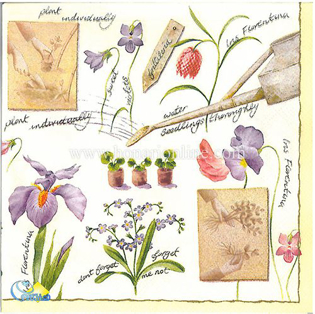 خرید دستمال طرح دار آلمانی مناسب برای دکوپاژ _ هنری آنلاین _ دیجی کالا