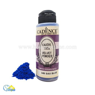 خرید پودر مخمل کادنس ،پودر مخمل آبی ، خرید لوازم مخمل کاری در هنری آنلاین ،هنر ،هنری