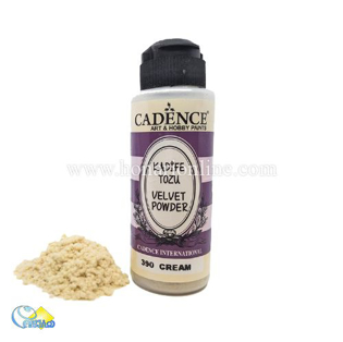 خرید پودر مخمل کادنس ،پودر مخمل کرم ، خرید لوازم مخمل کاری در هنری آنلاین ،هنر ،هنری