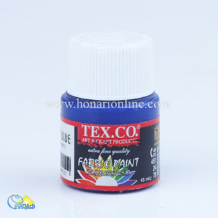 خرید رنگ پارچه، نقاشی روی پارچه، رنگ پارچه آبی کاربنی، هنری آنلاین