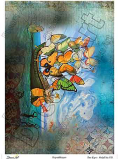 خرید کاغذ دکوپاژ ،خرید دکوپاژ برنجی ، خرید وسایل دکوپاژ در هنری آنلاین ،هنر ،هنری