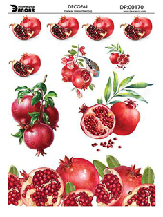 خرید کاغذ دکوپاژ، خرید دکوپاژ برنجی،طرح یلدا، شب یلدا، خرید وسایل دکوپاژ، هنری آنلاین