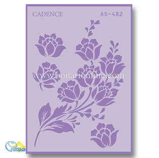 خرید شابلون، خرید شابلون استنسیل، شابلون دیواری، شابلون طرح گل، لوازم پتینه کاری، هنری آنلاین، هنر، هنری