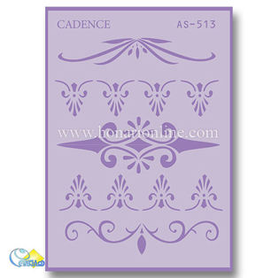 خرید شابلون، خرید شابلون استنسیل، شابلون دیواری، شابلون طرح حاشیه، لوازم پتینه کاری، هنری آنلاین، هنر، هنری