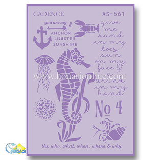 خرید شابلون، خرید شابلون استنسیل، شابلون دیواری، شابلون طرح دریایی، لوازم پتینه کاری، هنری آنلاین، هنر، هنری