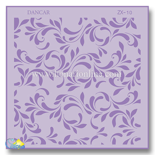 خرید شابلون، خرید شابلون استنسیل، شابلون دیواری، شابلون طرح برگ، لوازم پتینه کاری، هنری آنلاین، هنر، هنری