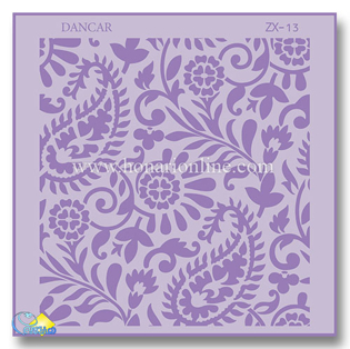 خرید شابلون، خرید شابلون استنسیل، شابلون دیواری، شابلون طرح بته جقه، لوازم پتینه کاری، هنری آنلاین، هنر، هنری