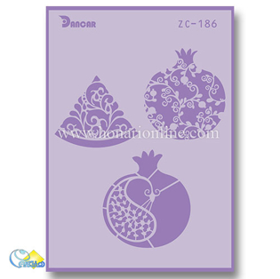 خرید شابلون، خرید شابلون استنسیل، شابلون دیواری، شابلون طرح یلدا، لوازم پتینه کاری، هنری آنلاین، هنر، هنری