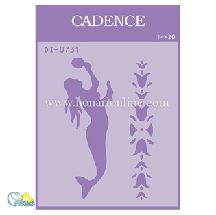 خرید شابلون، خرید شابلون استنسیل، شابلون دیواری، شابلون طرح پری دریایی، لوازم پتینه کاری، هنری آنلاین، هنر، هنری