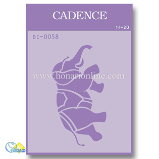 خرید شابلون، خرید شابلون استنسیل، شابلون دیواری، شابلون طرح فیل، لوازم پتینه کاری، هنری آنلاین، هنر، هنری