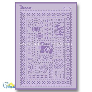 خرید شابلون، خرید شابلون استنسیل، لیپان آرت، شابلون لیپان آرت، خرید لوازم پتینه کاری، هنری آنلاین