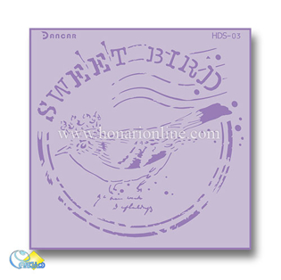 خرید شابلون، خرید شابلون پتینه، شابلون دیوار، شابلون طرح پرنده، خرید لوازم پتینه کاری، هنری آنلاین