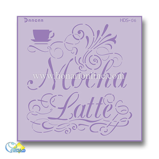 خرید شابلون، خرید شابلون پتینه، شابلون دیوار، شابلون طرح قهوه، خرید لوازم پتینه کاری، هنری آنلاین